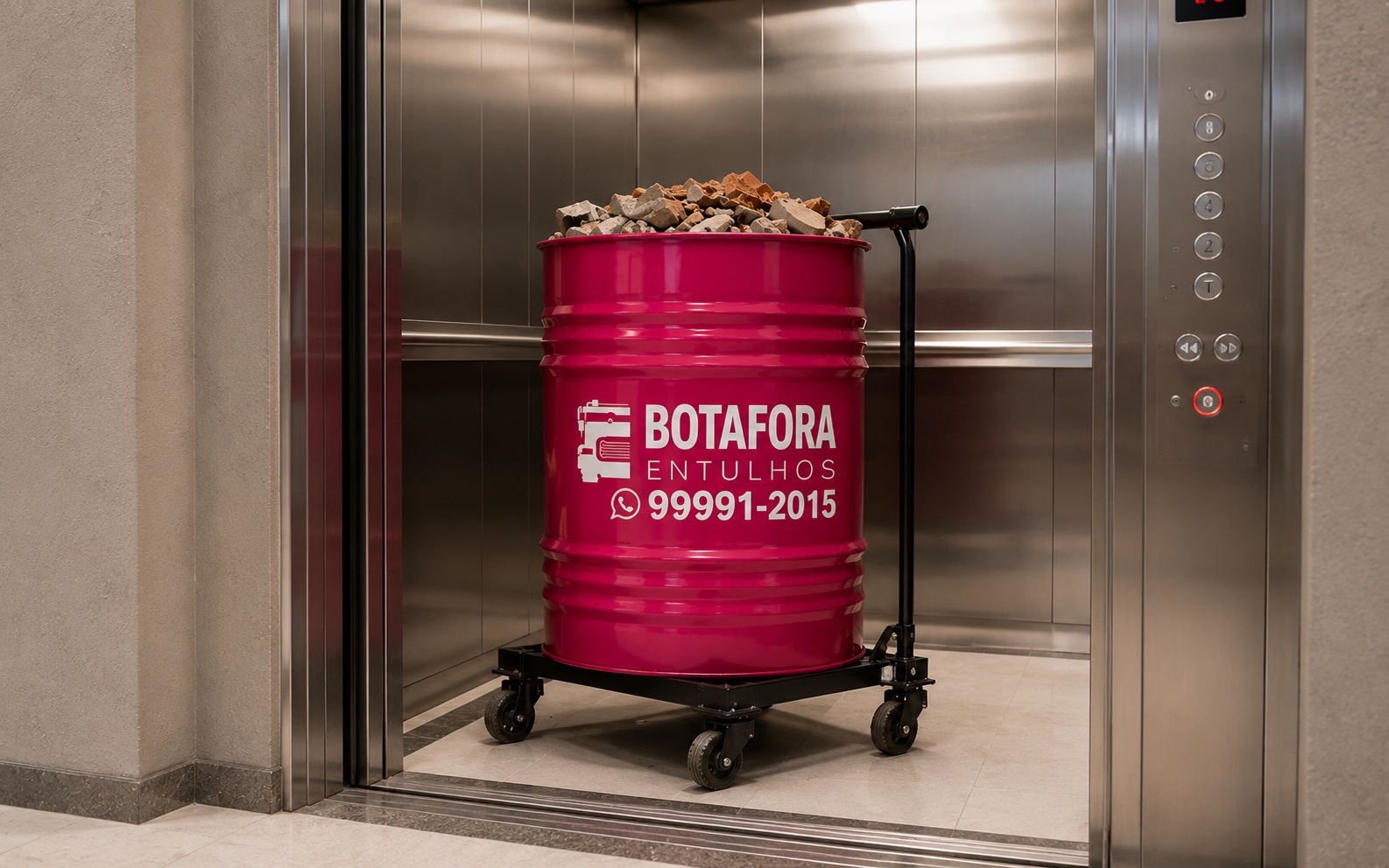 Tambor de entulho 200L Botafora